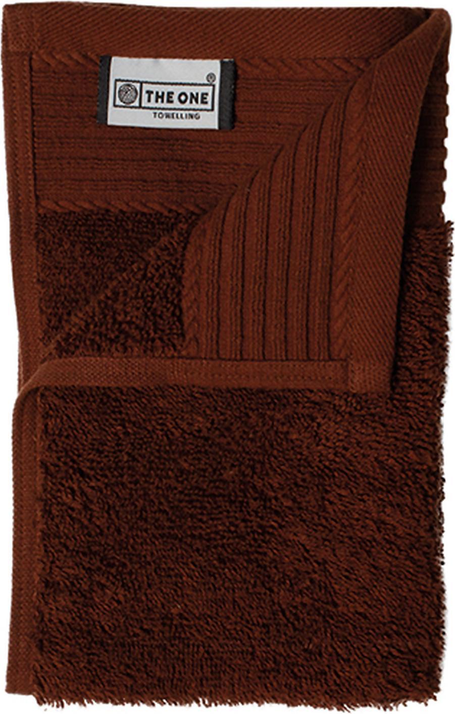 the one towelling guest towel classic 30x50cm brown