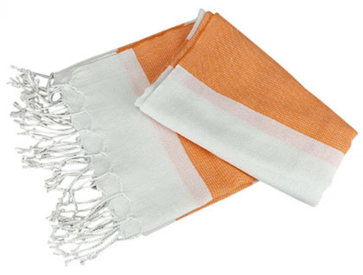 artg hamam towel antalya white/bright orange 100x180cm