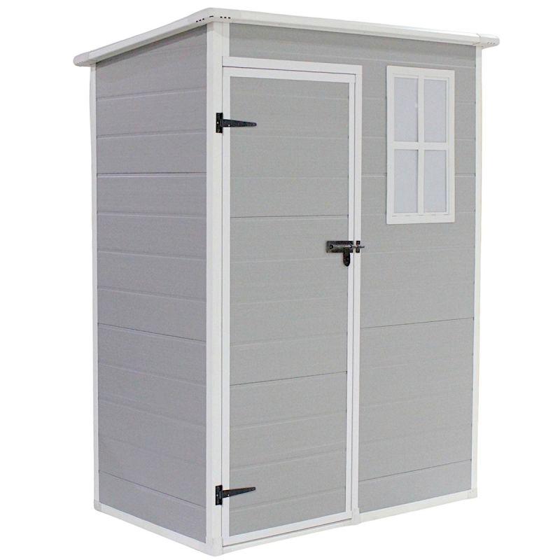 saska garden garden tool shed pvc 152x91x192.5cm