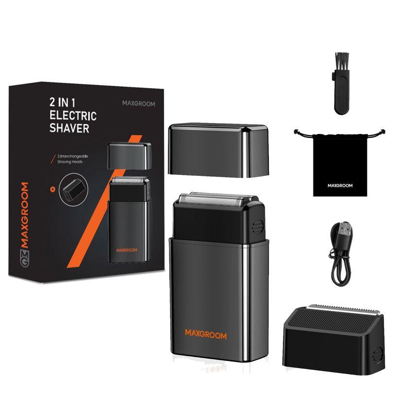 maxgroom electric shaver m-5580 2-in-1 black