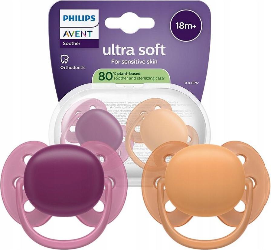 philips pacifier ultra soft scf093/03 2 pack
