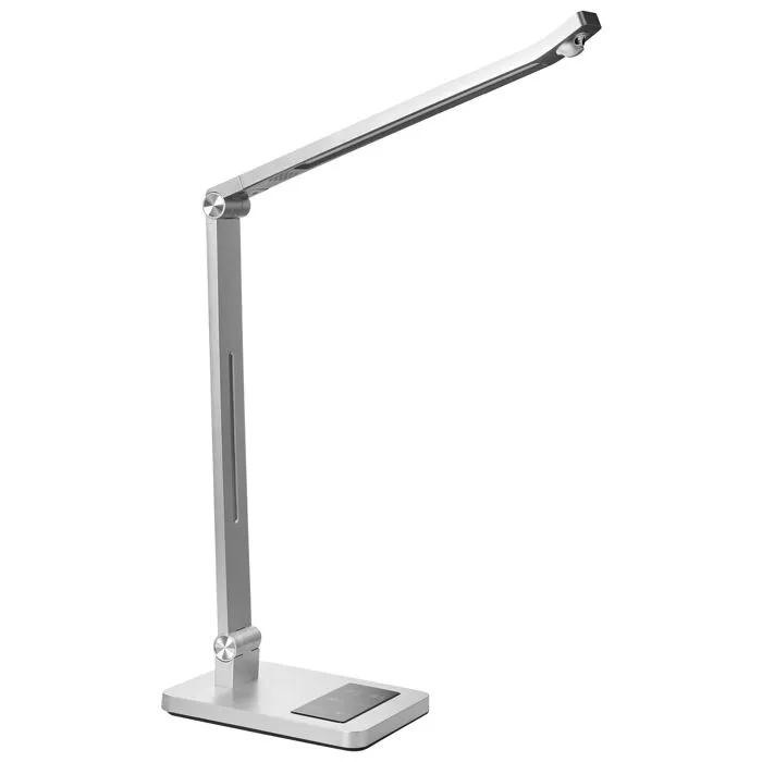 beliani desk lamp led lepus silver 9w