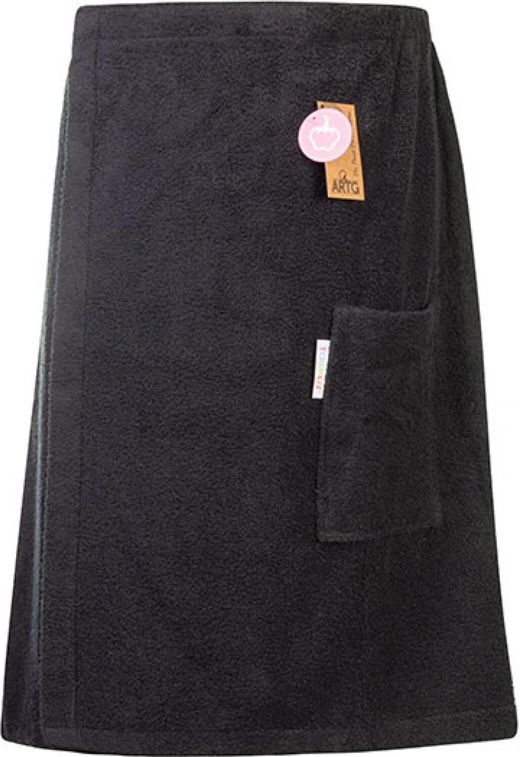 artg sauna kilt men adjustable velcro black 65x150cm