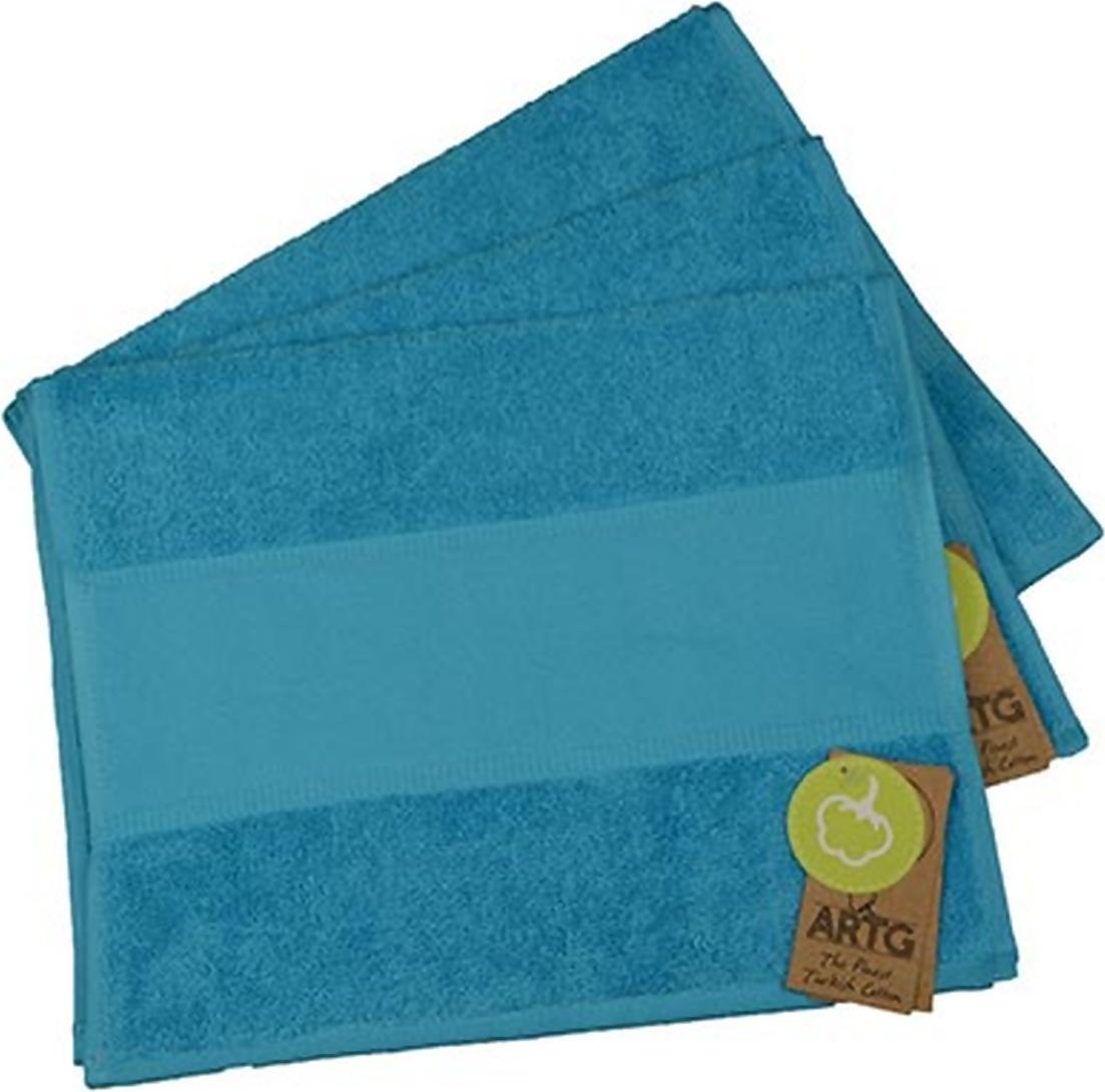 artg guest towel print-me aquablue 30x50cm