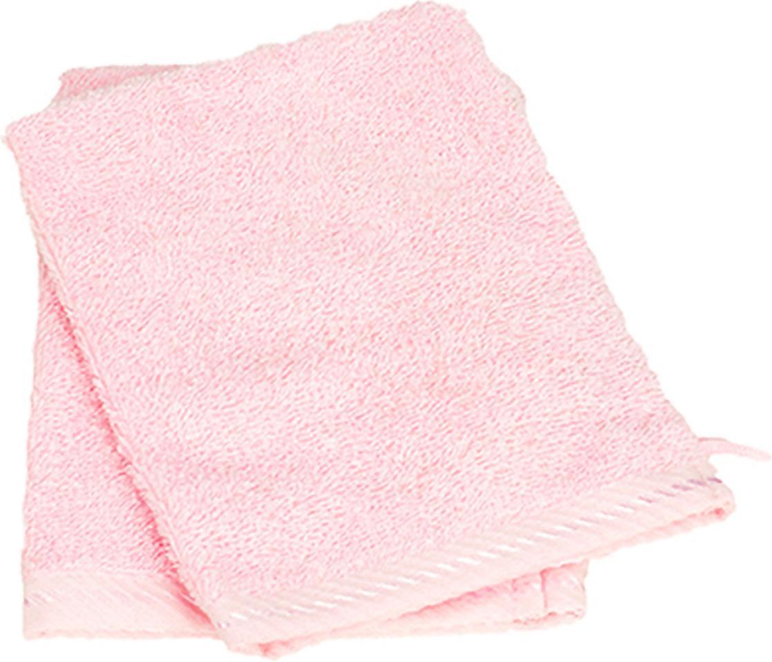 artg wash glove satin trim light pink 16x22cm