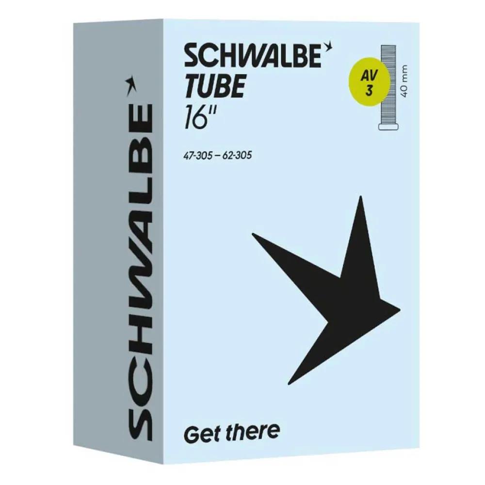 schwalbe bicycle inner tube av3 16x1.75-2.40 40mm