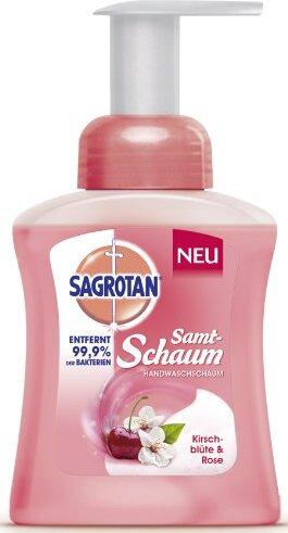 sagrotan foam soap kirschblüte & rose 3 pack 250ml