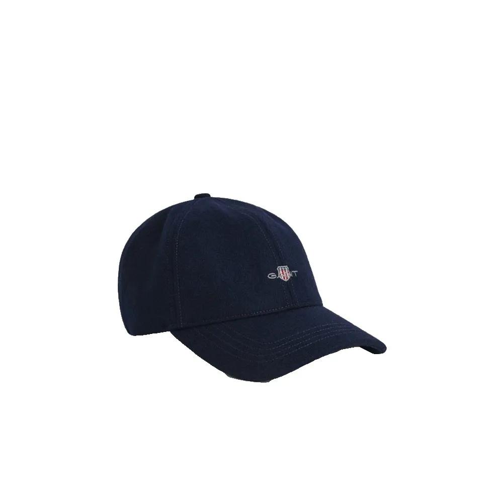 gant baseball cap shield melton blue one size