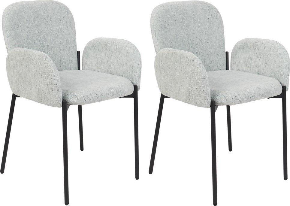 beliani dining chair albee mint green 2 pack