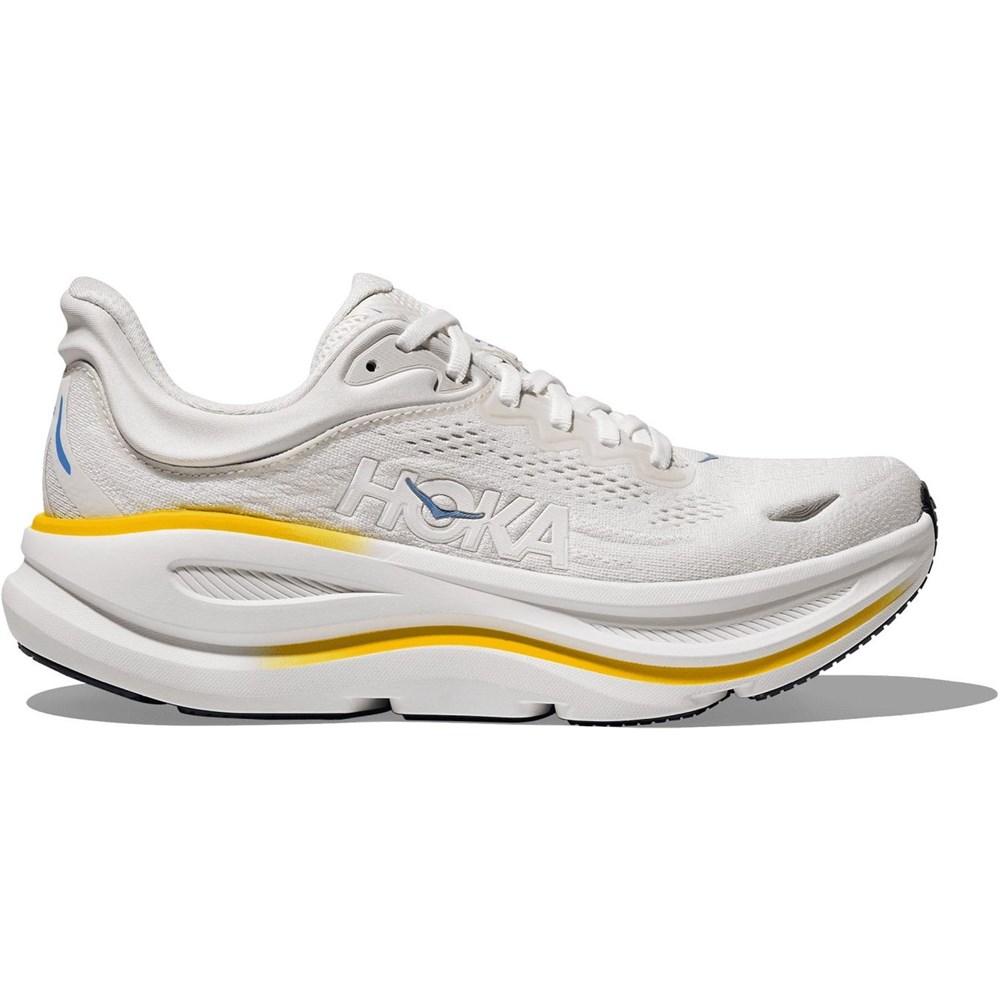hoka running shoes bondi 9 white/grout