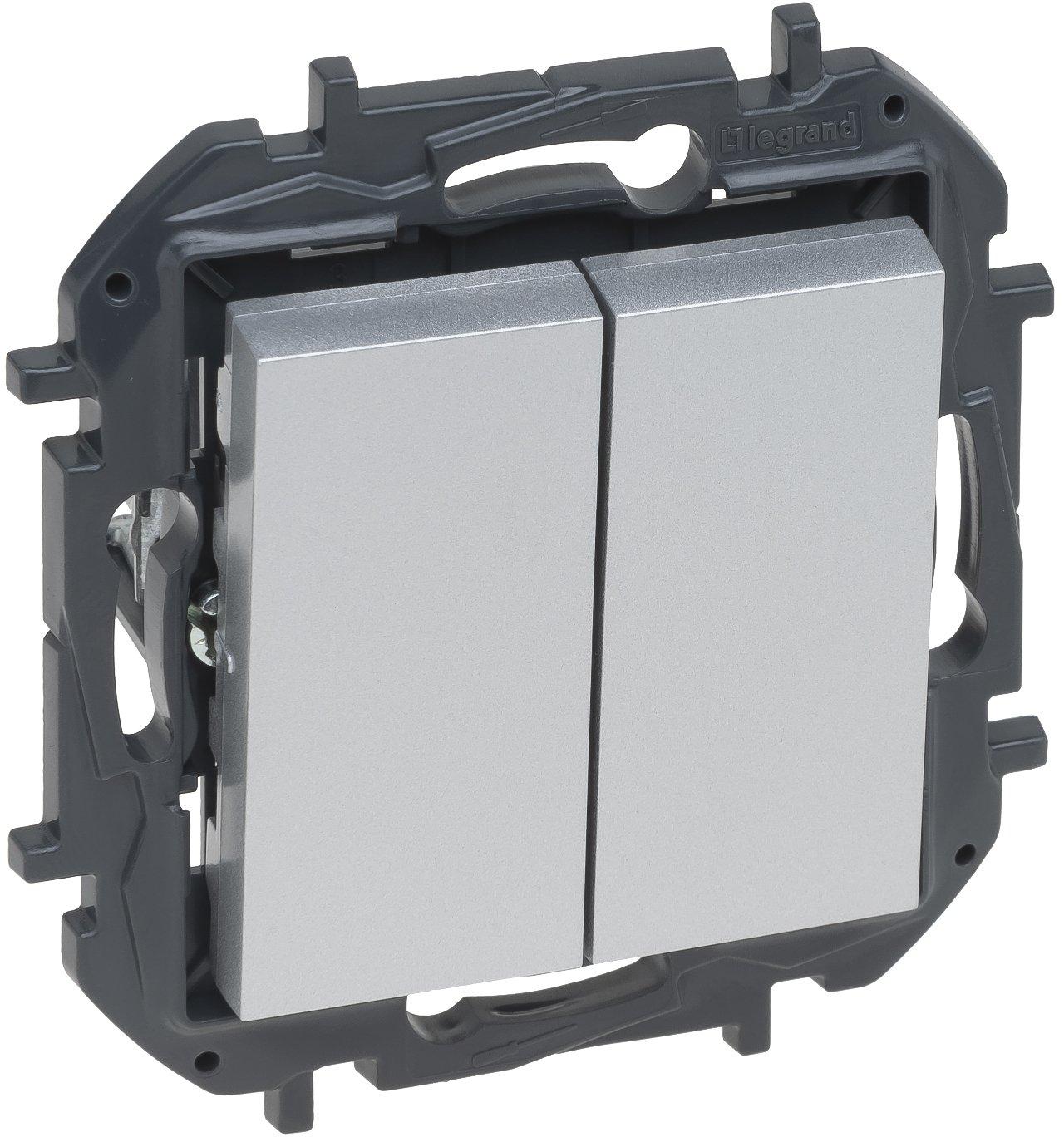 legrand light switch niloe step 10a aluminum