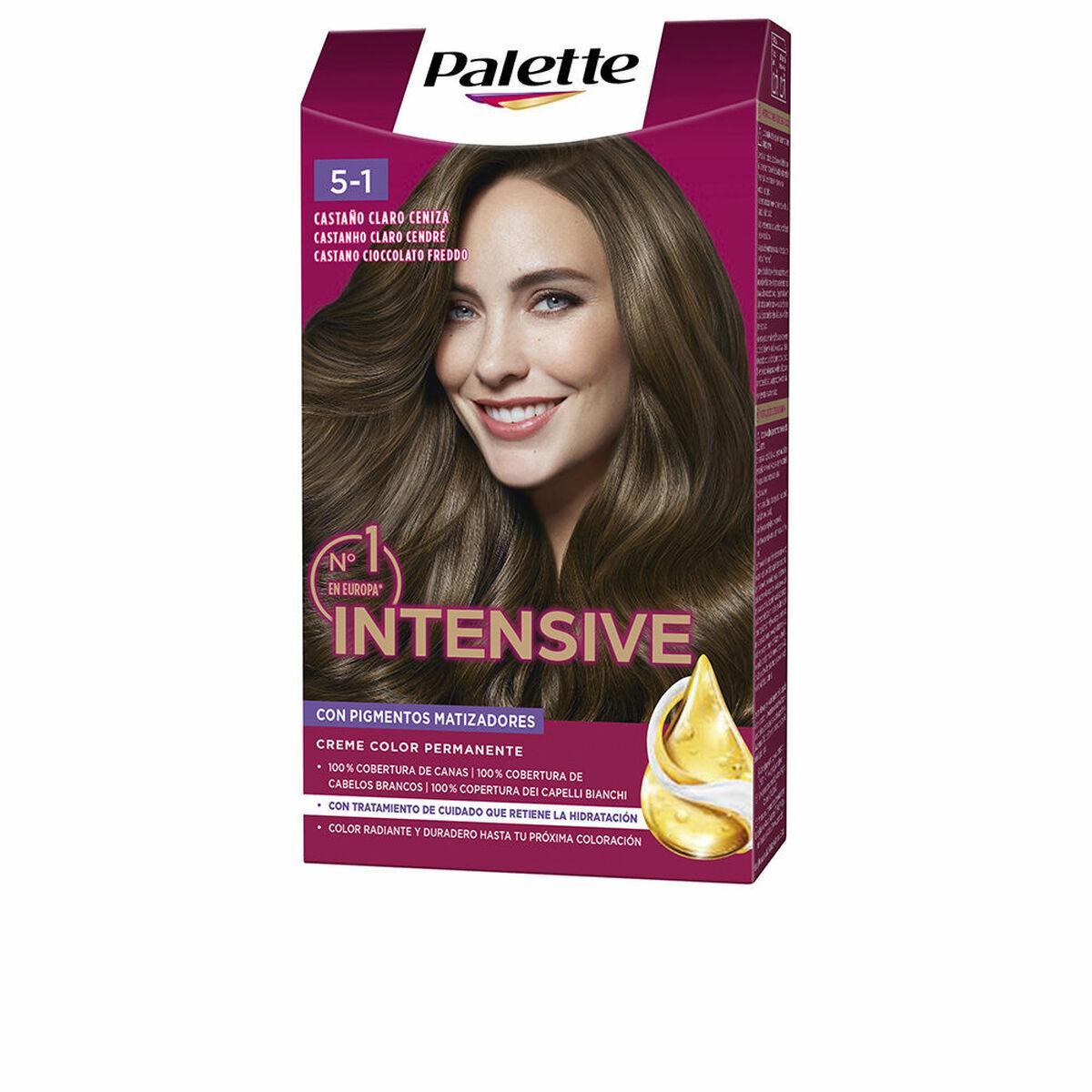 palette hair dye intensive creme color 5-1 light ash brown 1 unit