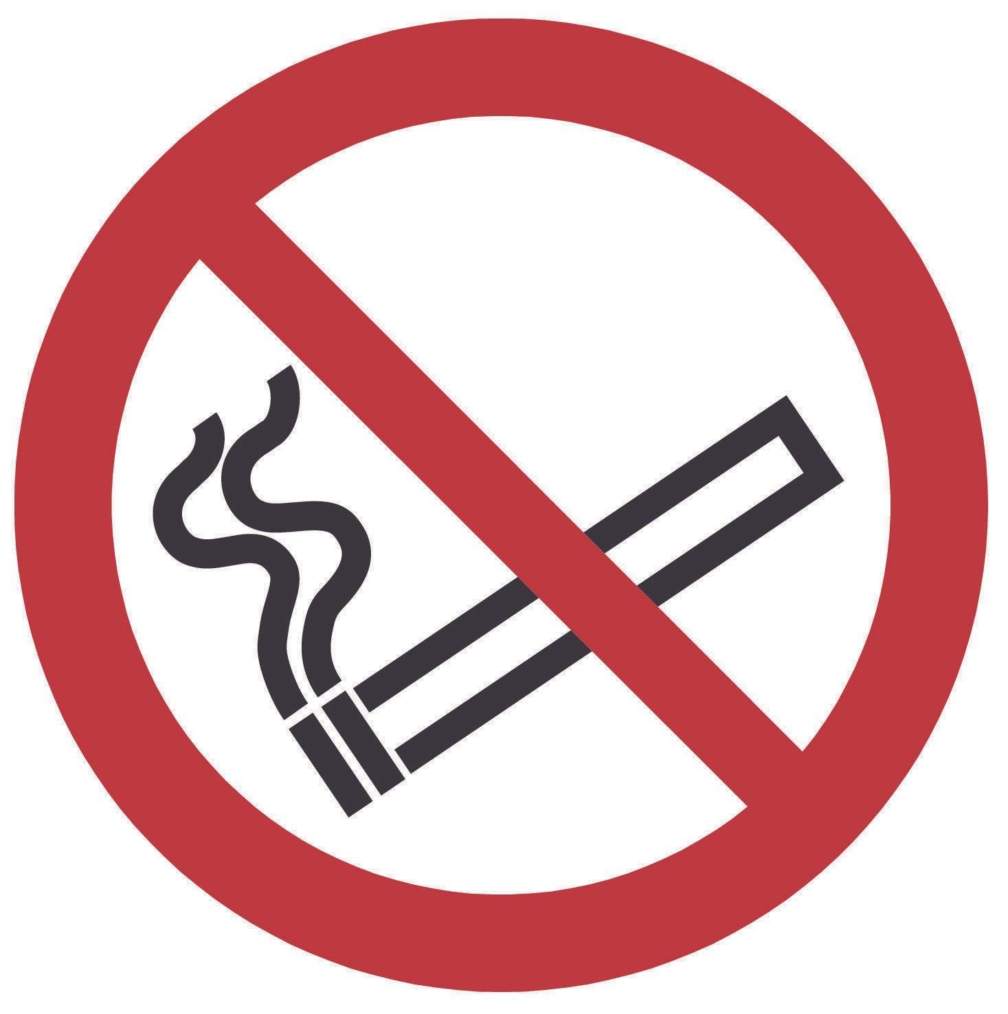 neutral prohibition sticker no smoking 10cm