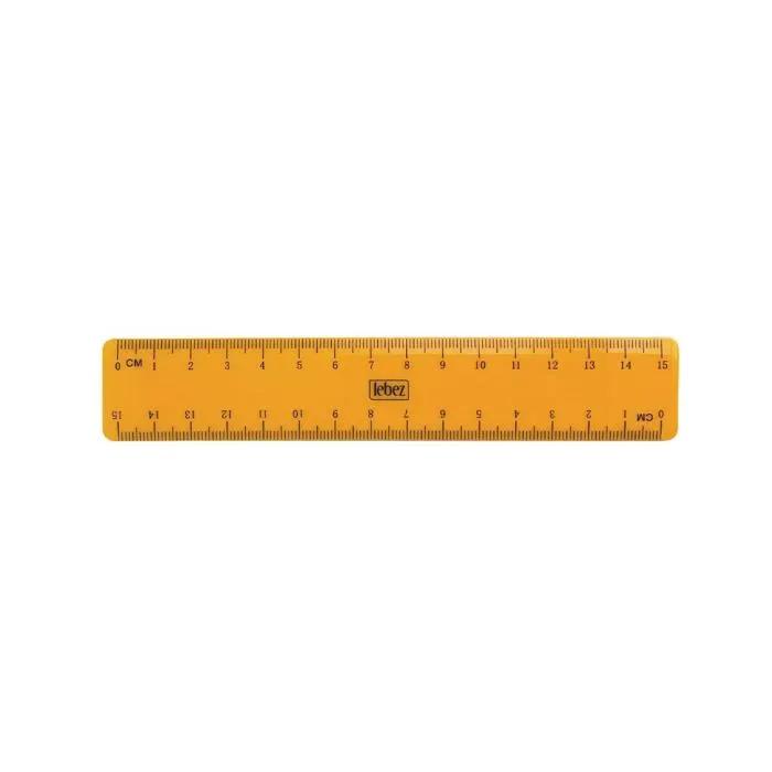 lebaz ruler set 36 pieces 15cm pastel