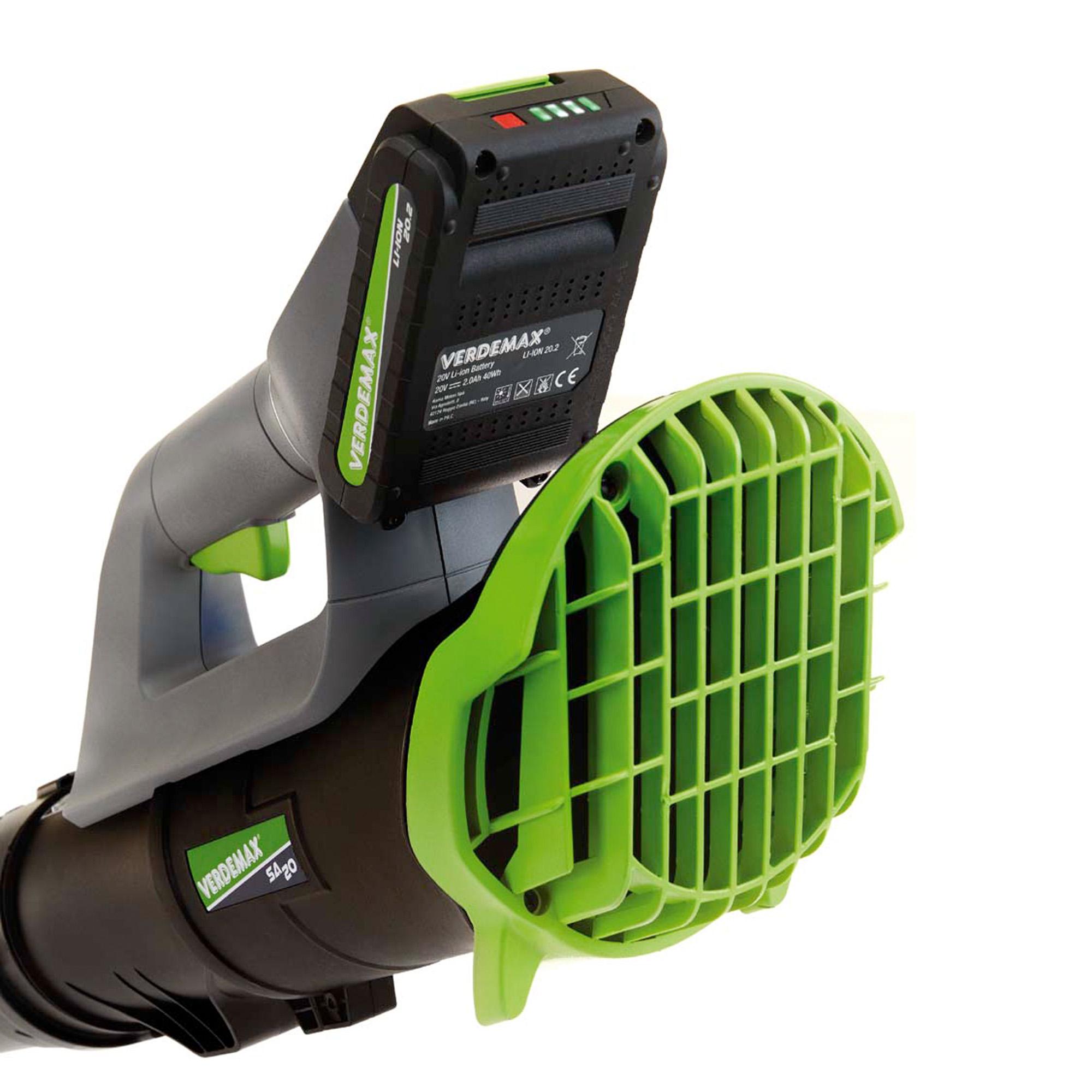 verdemax leaf blower sa20 battery powered