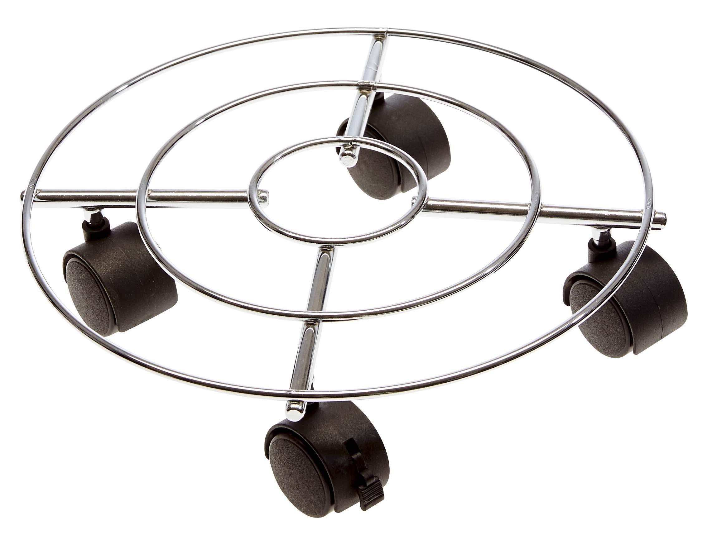 verdemax flowerpot holder trolley round 30cm