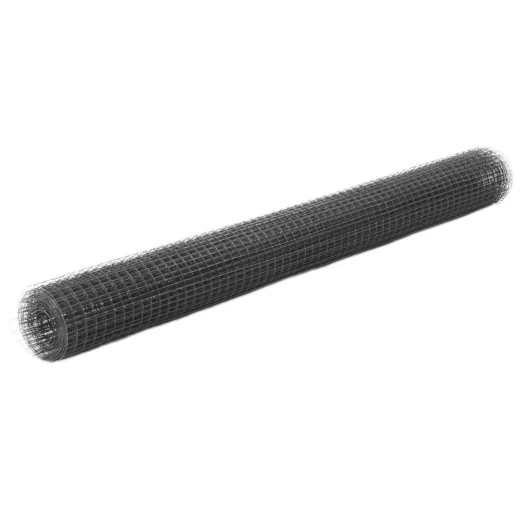 vidaxl wire mesh fence 10x1.5m grey