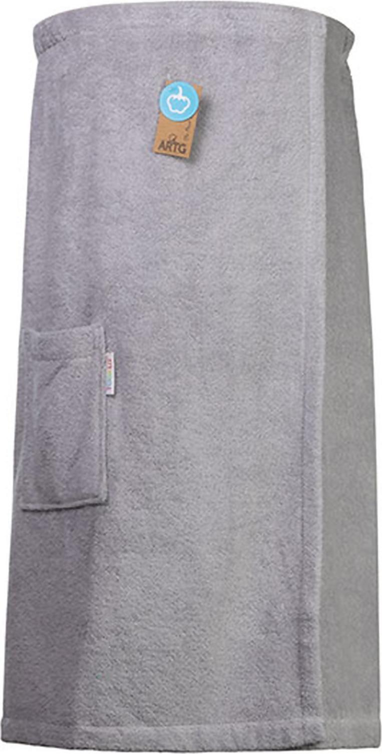 artg sauna kilt ladies light grey 85x150cm