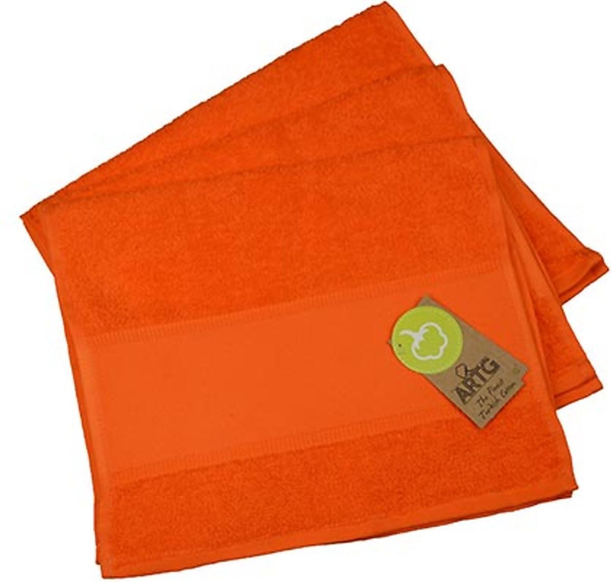 artg guest towel print-me brightorange 30x50cm