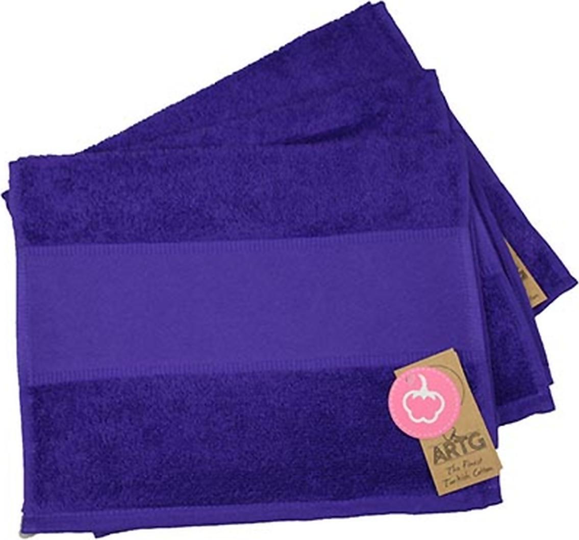 artg guest towel print-me purple 30x50cm