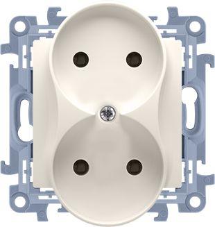 kontakt-simon double socket outlet simon 10 16a 250v