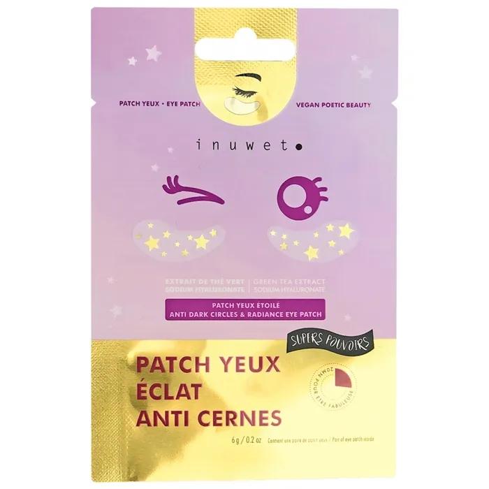 inuwet eye patches anti dark circles bio cellulose 6g