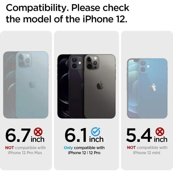 spigen phone case liquid air navy blue for iphone 12/12 pro