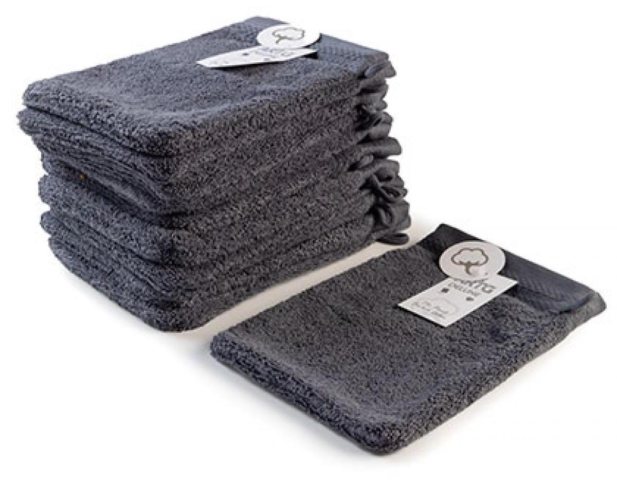 artg wash glove deluxe dark grey 16x22cm