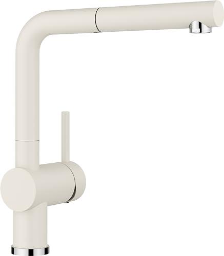 blanco kitchen faucet linus-s silgranit look white soft