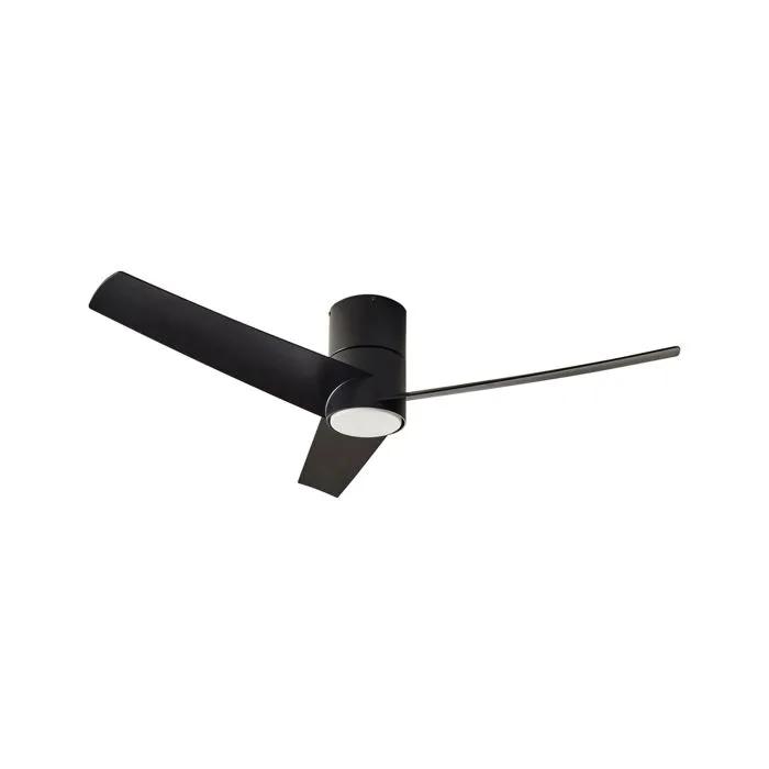 beliani ceiling fan with light canete black remote control 3 speeds