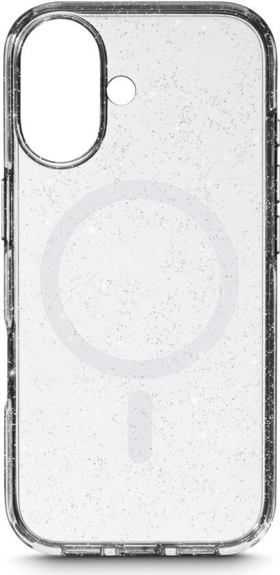 hama phone case mag glitter apple iphone 17 transparent