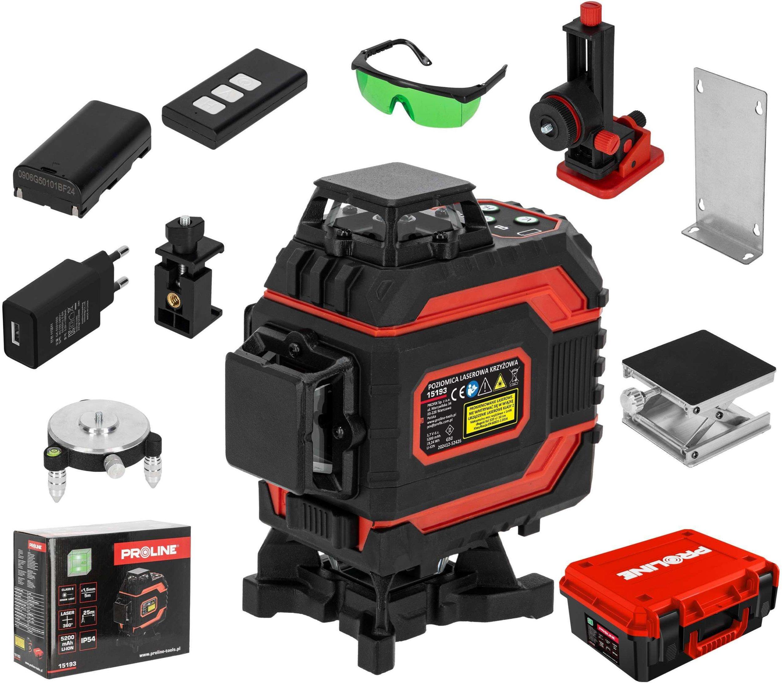 proline laser level 360 degree green 25m