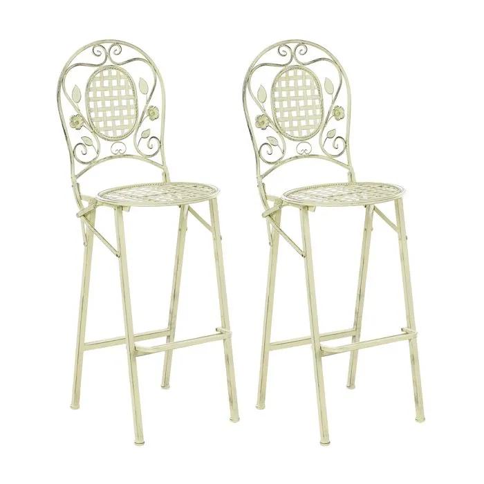 bivio garden bar chair set 2 pack green