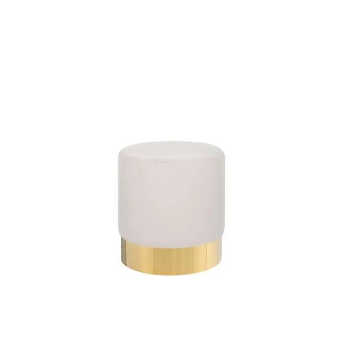 beliani pouf sophia pink velvet 39 cm