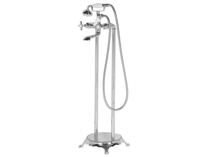 beliani freestanding bathtub faucet hebbe chrome