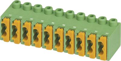 phoenix contact spring-loaded terminal 3 pins green 1 pc