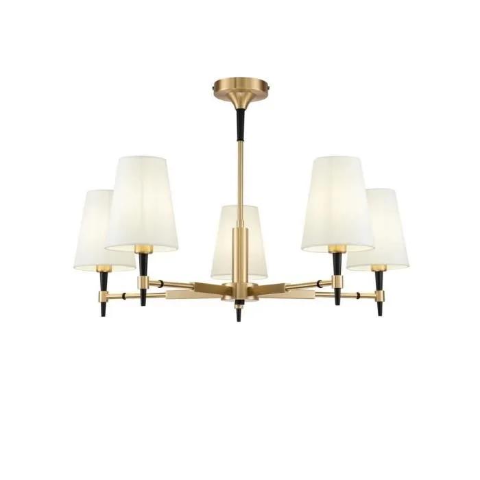 maytoni chandelier zaragoza 5x e14 brass