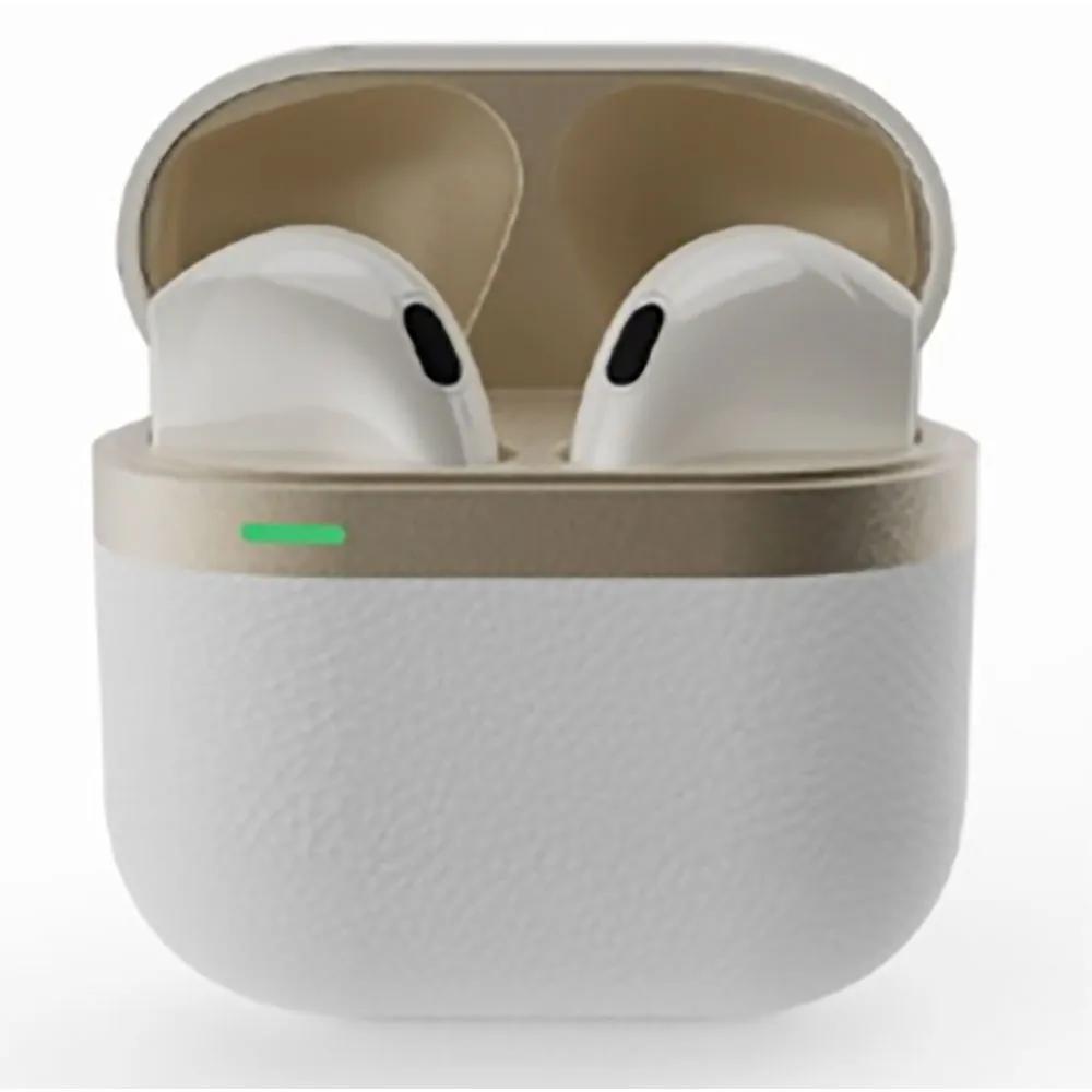 gembird in-ear headphones tws 30 hours battery white/gold