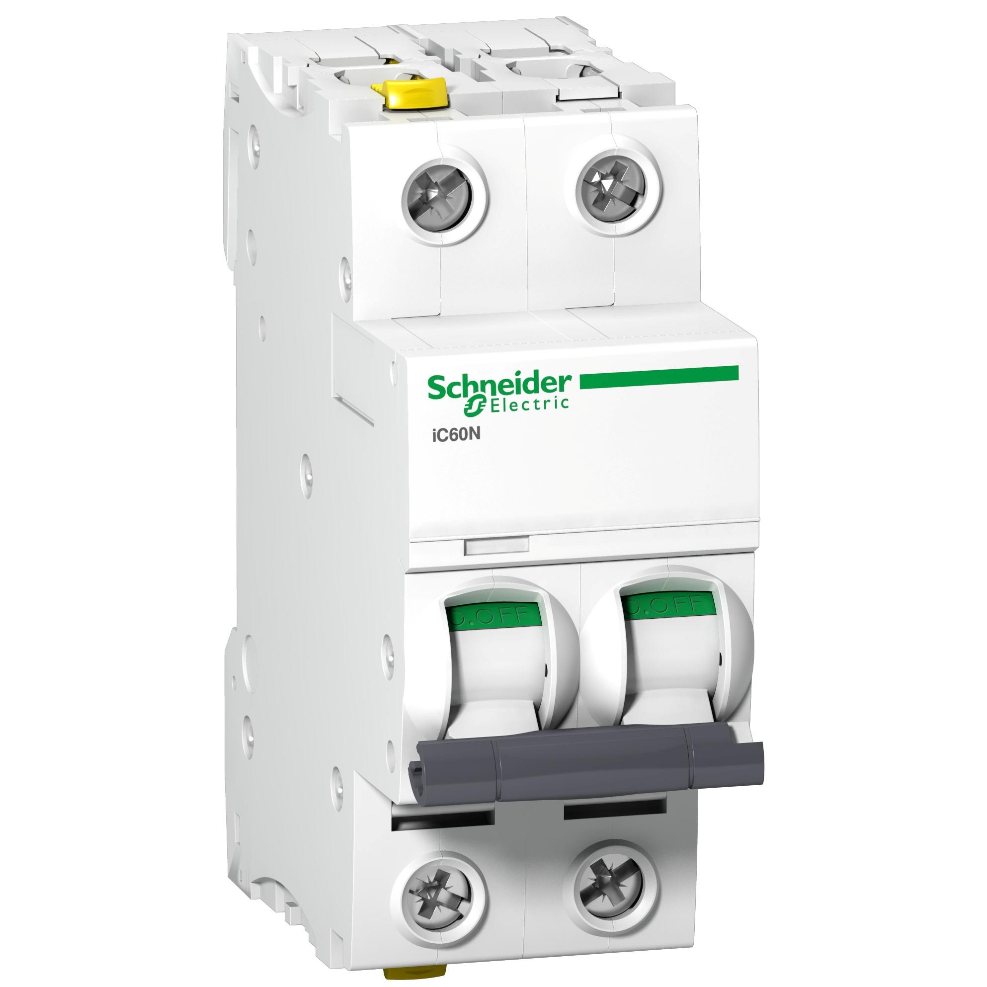 schneider circuit breaker ic60n-c25-2 25a 2-pole