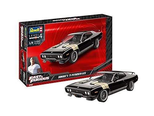 revell model car kit dominics 1971 plymouth gtx 1:24