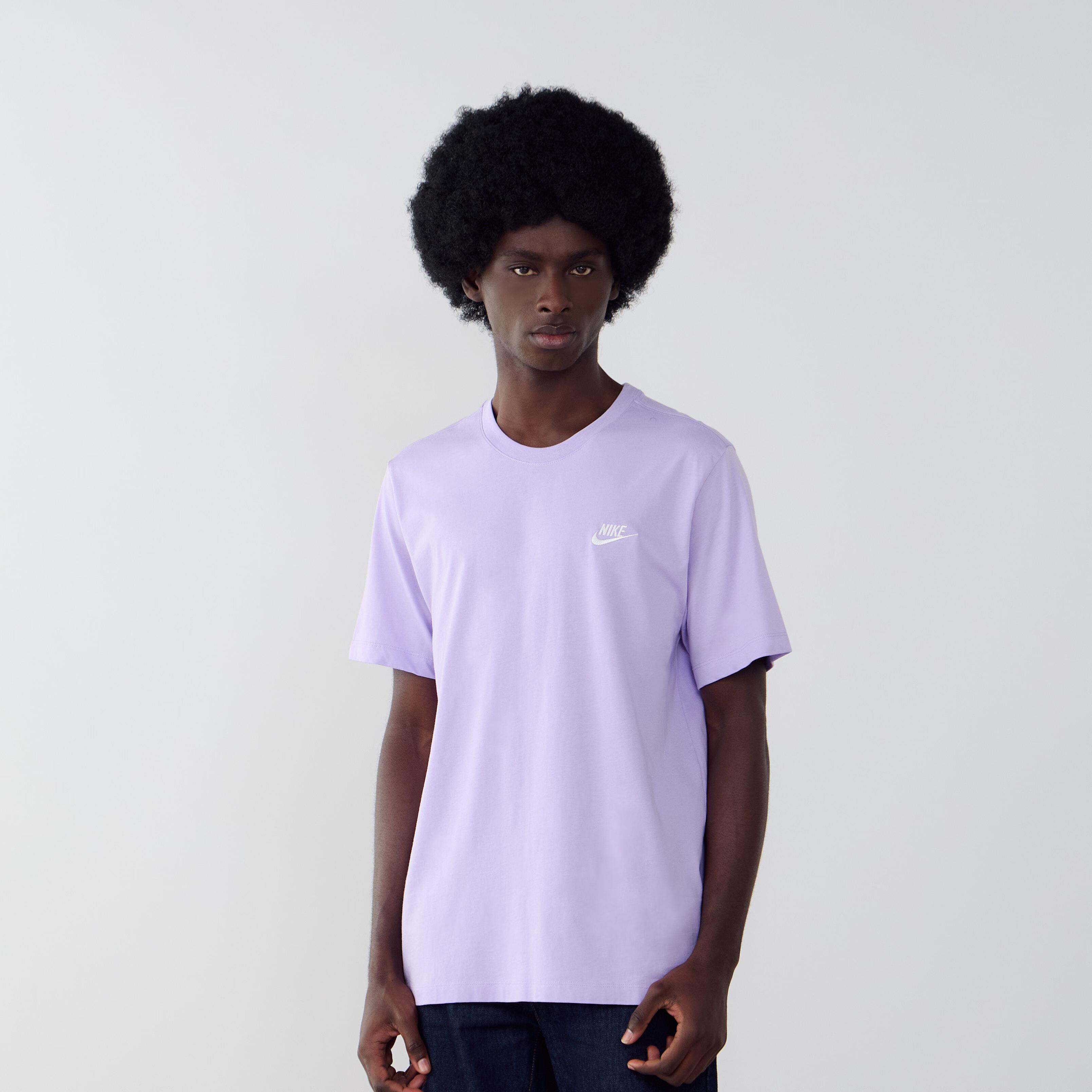 nike t-shirt sportswear club 515 lilac xl