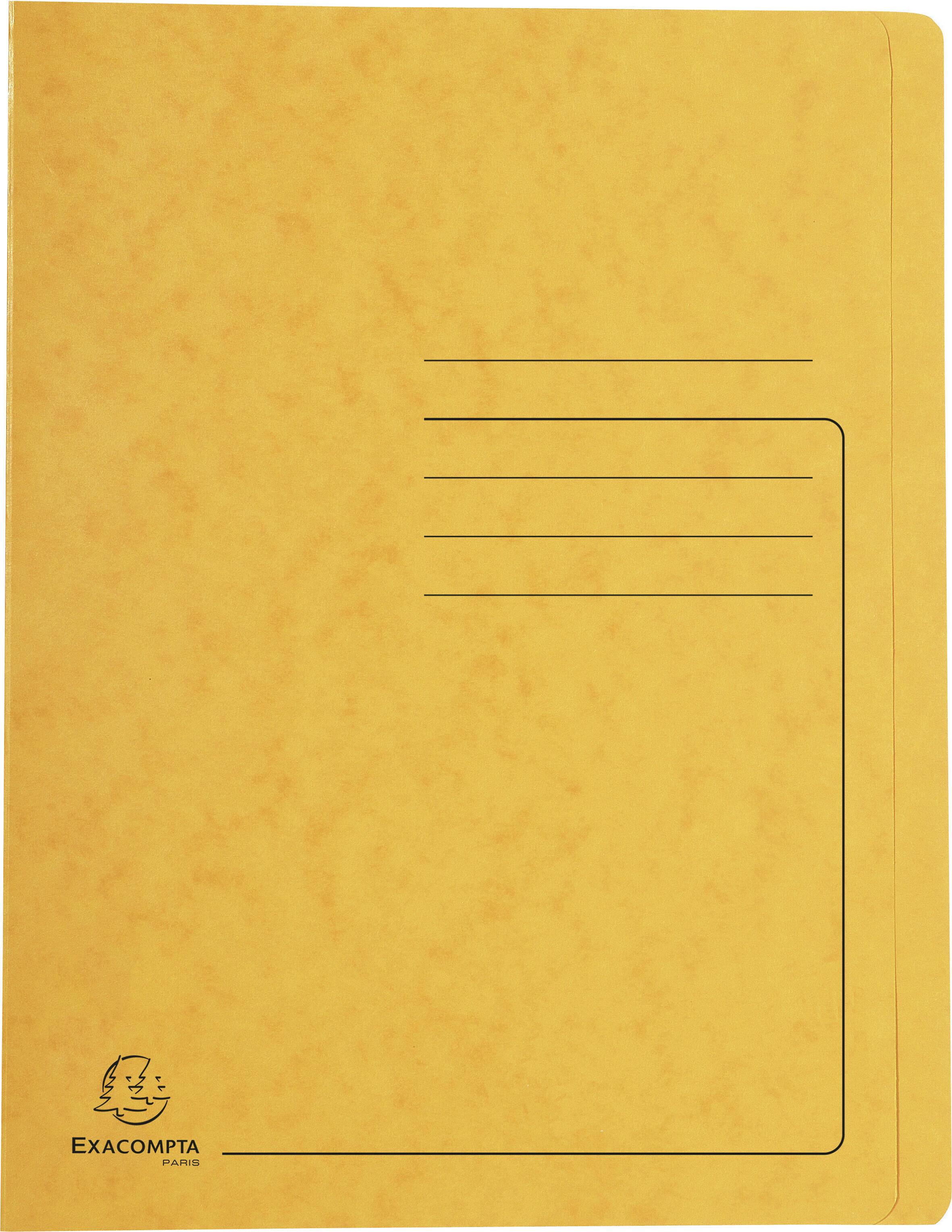 exacompta presentation folder 39999e a4 yellow 350 sheets
