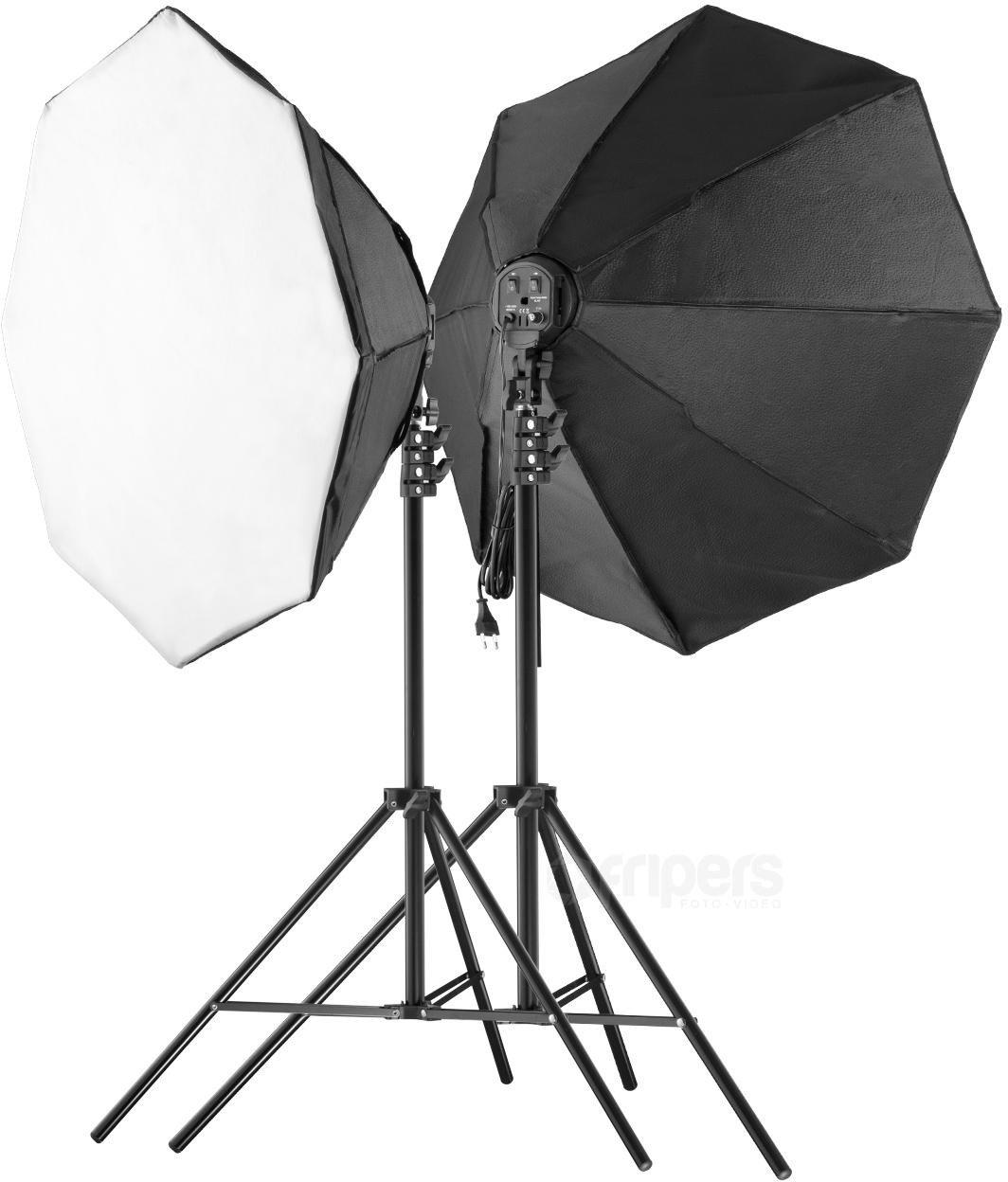 comitso studio lighting kit freepower 106 octa 2400w 85cm