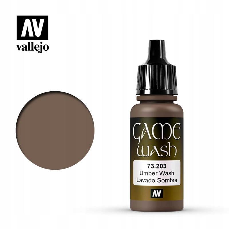 vallejo model paint game color wash umber 17 ml