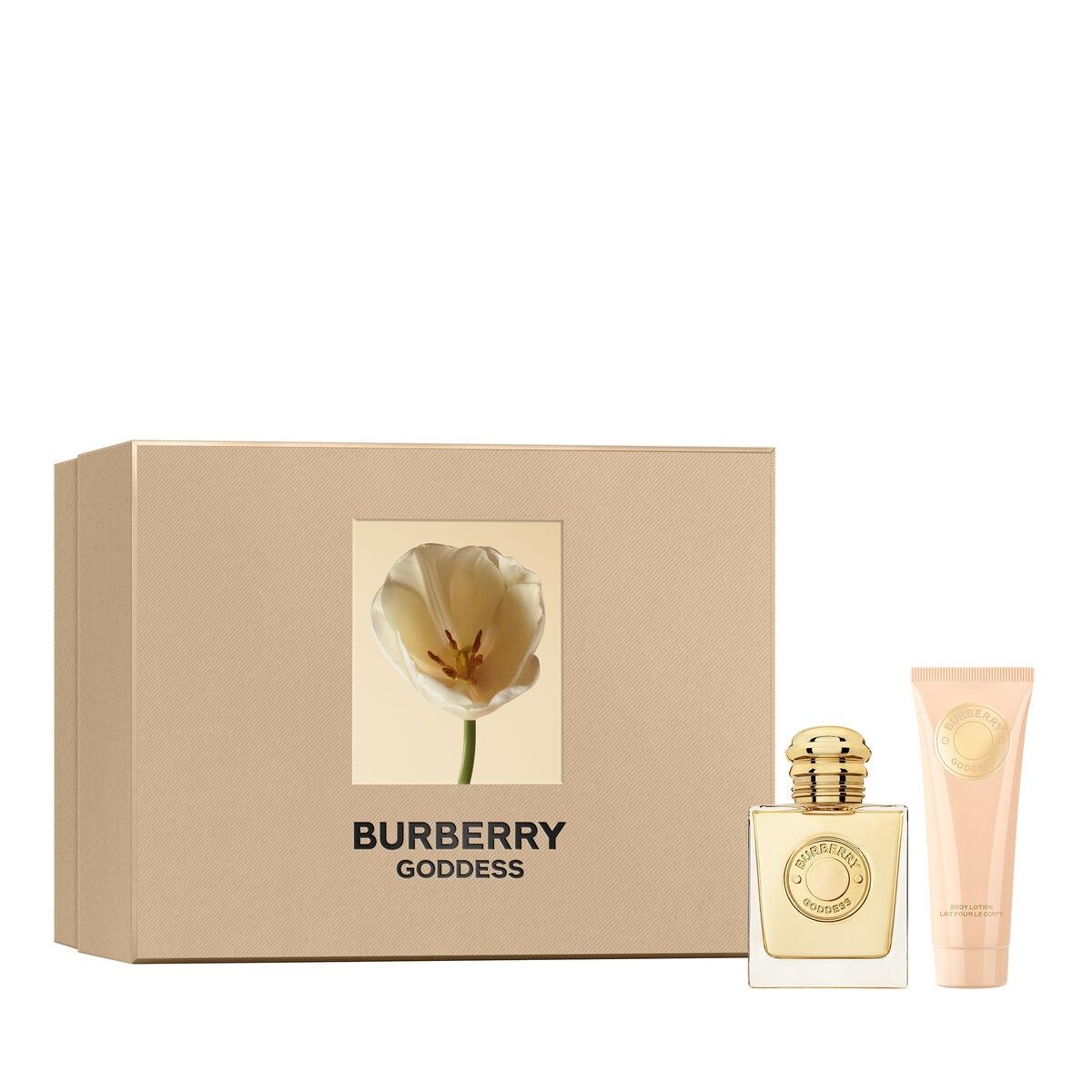 burberry perfume gift set goddess edp 50ml + body lotion 75ml