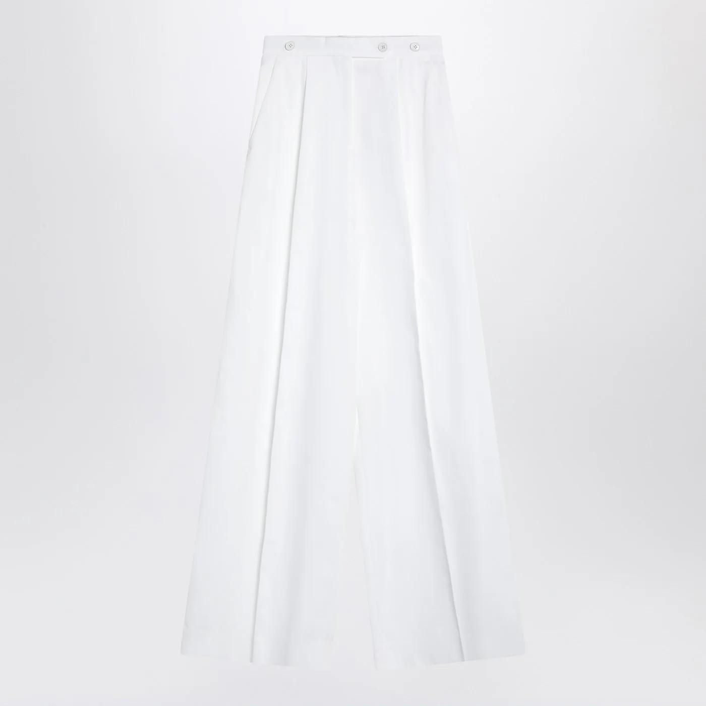 givenchy trousers pleated cotton white 38