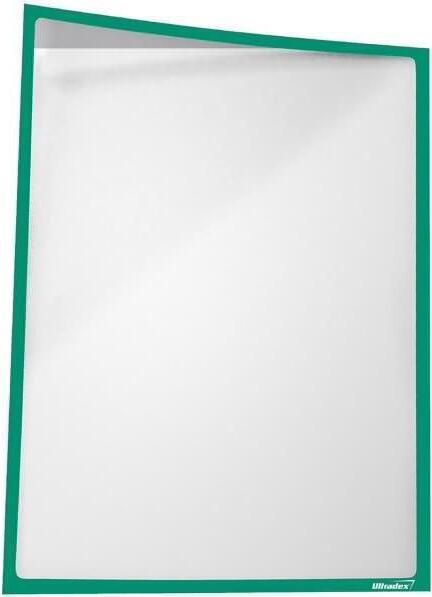 infotasche document holder a3 magnetic green 5 pack