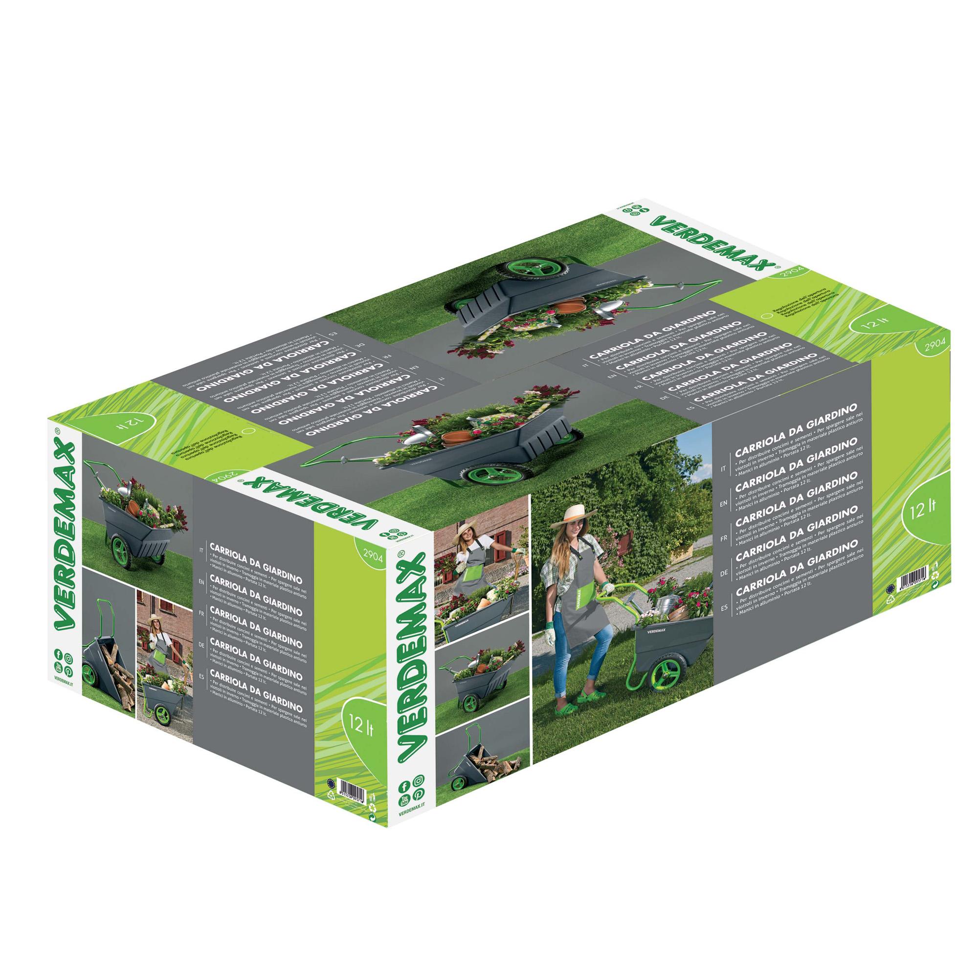 verdemax garden cart multi-purpose 110l