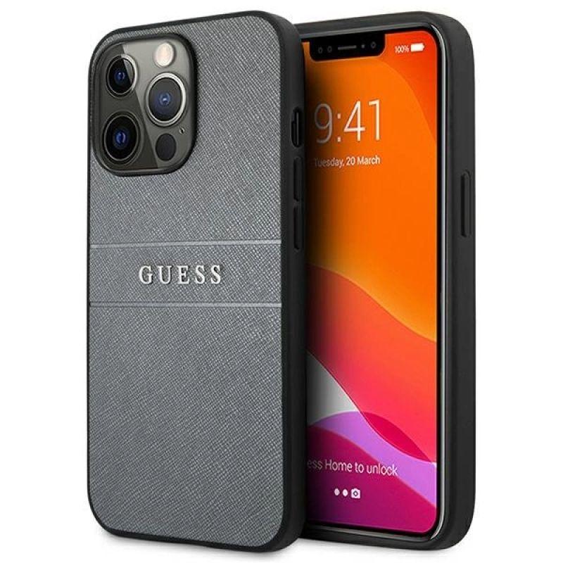 guess phone case saffiano iphone 13 pro grey