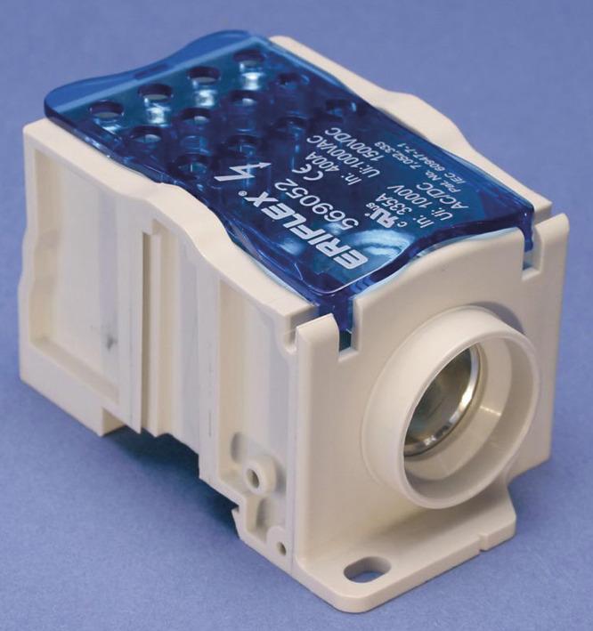 erico distribution block eriflex ud-400112al aluminum 1 unit